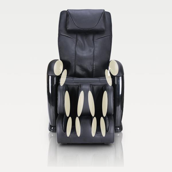 ErgoTec ET-100 Mercury: compact 2D S-Track massage chair with lumbar heat for relaxation.