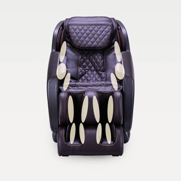 ErgoTec ET-150 Neptune Massage Chair features heat therapy on seat, arms, and legs.